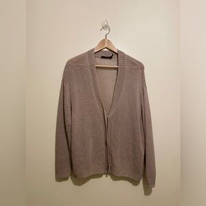 Seventy Venezia Beige Cardigan Sweater. Size S